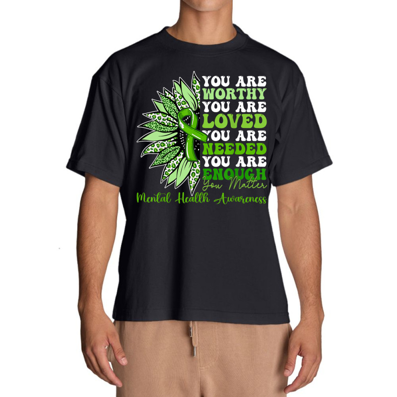 Motivational Support Warrior Mental Health Awarene Urban Heavy T-shirt by MASSALLO | Artistshot