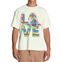 Gnomes Holding Puzzle Love Support Autism Awareness Urban Heavy T-shirt | Artistshot