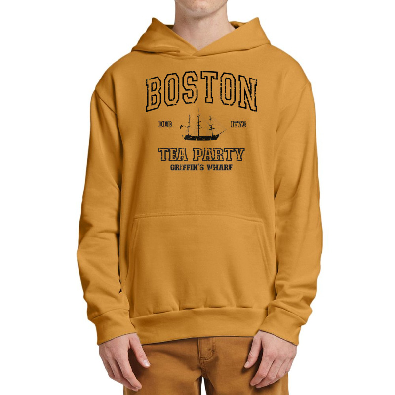 Boston T Shirt Vintage Tea Party 1773 Design Massachusetts T Shirt Urban Pullover Hoodie | Artistshot