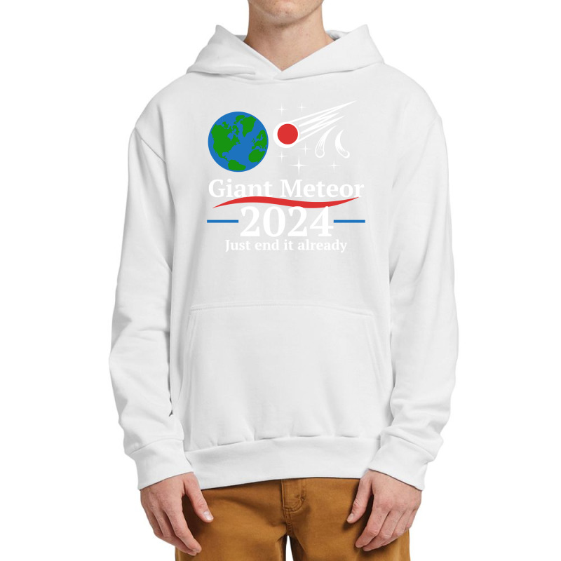 Giant Meteor 2024 Just End It Already Long Sleeve T Shirt Urban Pullover Hoodie | Artistshot