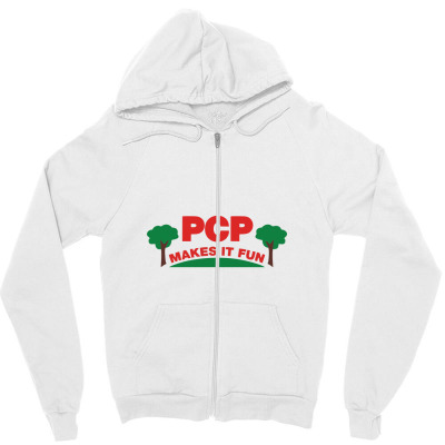Parks Pcp   Makes It Fun Zipper Hoodie Designed By Minihealys