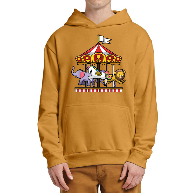 Horse Carousel Cute Carnival Ride Animals Circus T Shirt Urban Pullover Hoodie | Artistshot