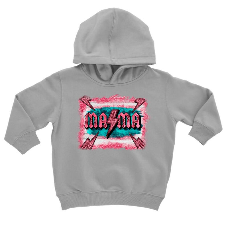 Western Mama Pink Glitter Background Toddler Hoodie by BarkalooDesign | Artistshot