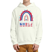 Nurse Cool Patriotic Oncology Nurse Usa Flag Rainbow 4th Of July Urban Pullover Hoodie | Artistshot