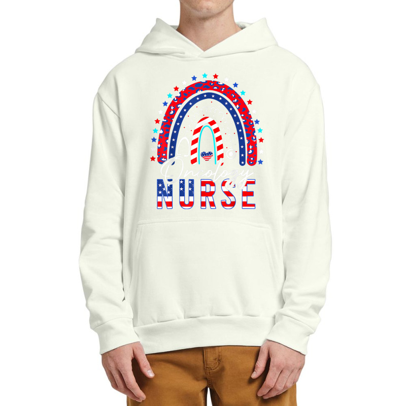 Nurse Cool Patriotic Oncology Nurse Usa Flag Rainbow 4th Of July Urban Pullover Hoodie by urethrapricey | Artistshot