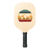 Cartography Retro Map   Geography Geographer Cartographer Pickleball Paddle | Artistshot