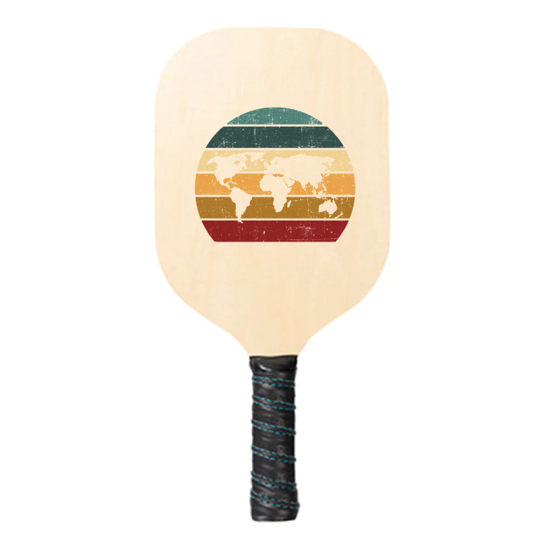 Cartography Retro Map   Geography Geographer Cartographer Pickleball Paddle | Artistshot