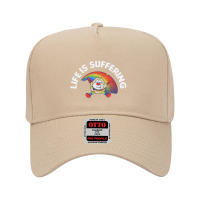 Life Is Suffering,nihilist Rainbow Brite Design,life Is Suffering Adjustable Baseball Cap | Artistshot