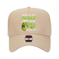 This Is My Pickle Costume Dill With It Scary Pickles Skull T Shirt Adjustable Baseball Cap | Artistshot