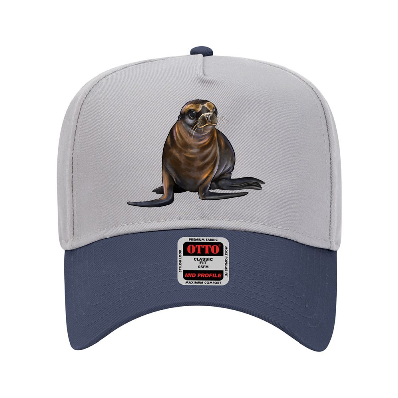 Sea Lion Illustrations Adjustable Baseball Cap by LillyAllenDesigns | Artistshot