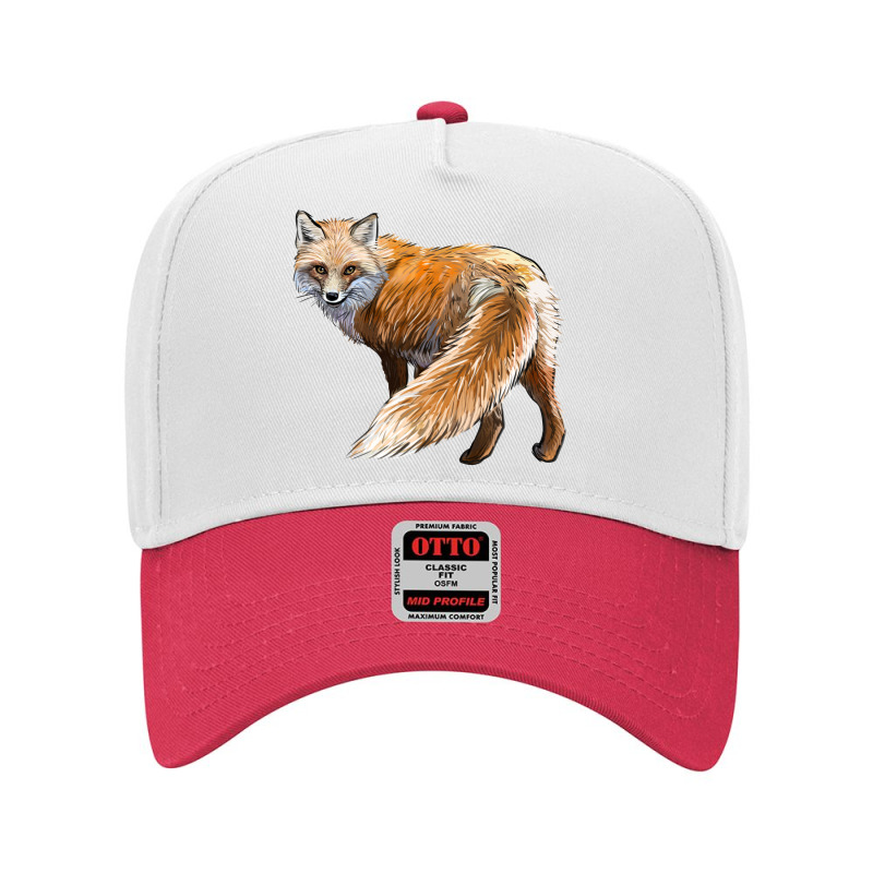 Red Fox Adjustable Baseball Cap by LillyAllenDesigns | Artistshot