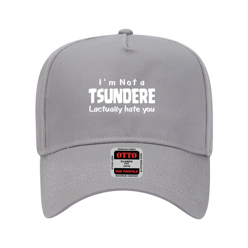 Not A Tsundere Adjustable Baseball Cap by saterseim | Artistshot