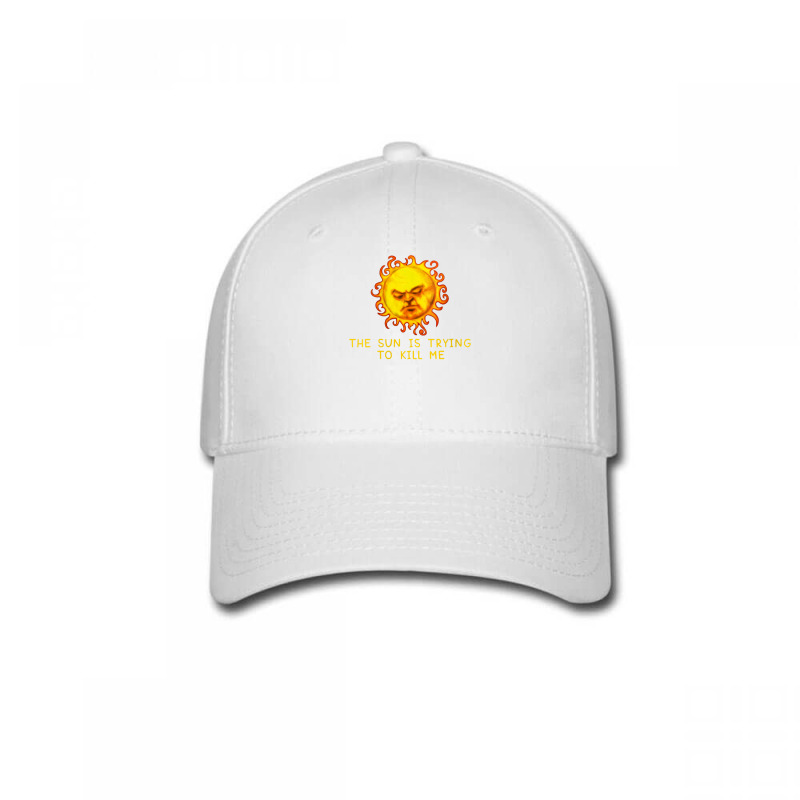 Womens The Sun Is Trying To Kill Me   Sarcastic Computer Nerd Joke V N Baseball Cap | Artistshot