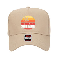 Random Beach On Some Island Adjustable Baseball Cap | Artistshot