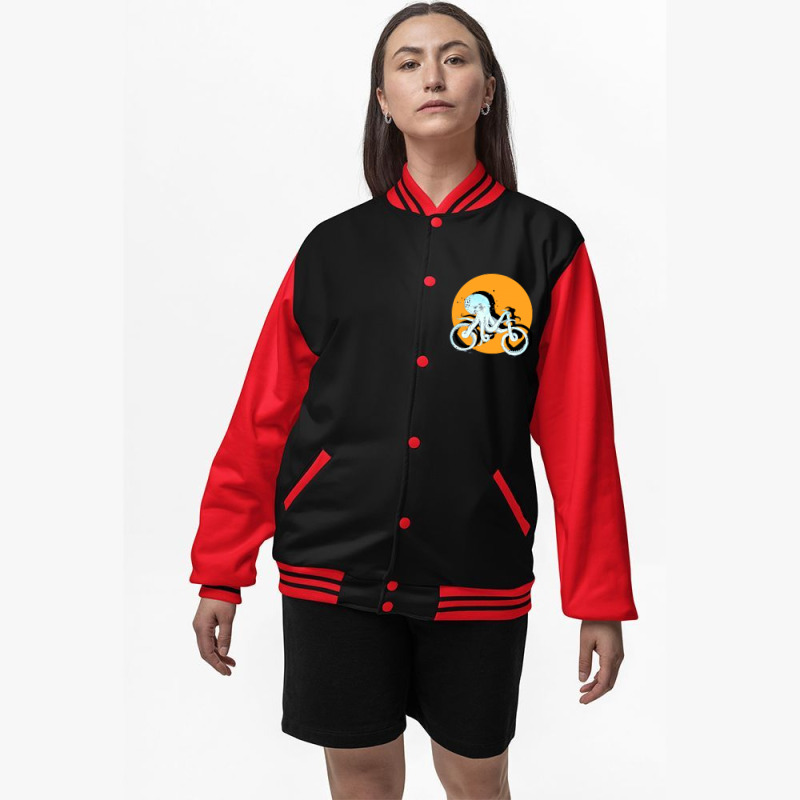 Octopus Bike Bomber Jacket | Artistshot