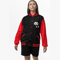 14 7cm 15 2cm Font B Panda B Font Font B Jdm B Font Vinyl Cute Bomber Jacket | Artistshot