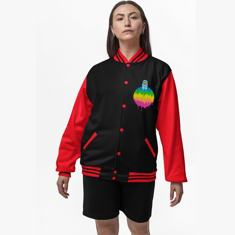 Dripping Sphere Bomber Jacket | Artistshot