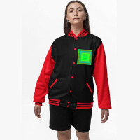 Hypnotic Squares Art Bomber Jacket | Artistshot