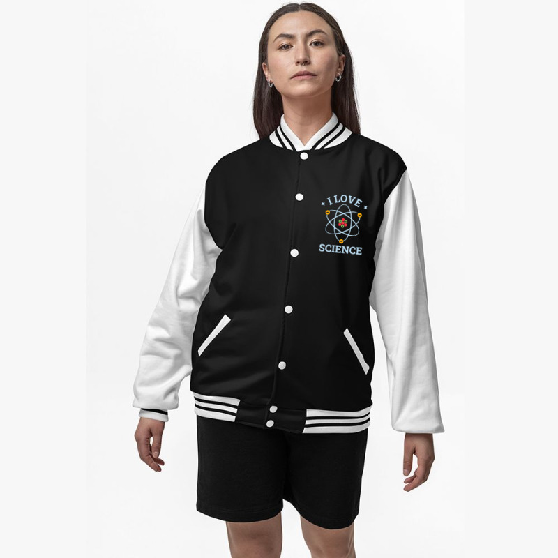 I Love Science Bomber Jacket by davidcourey | Artistshot