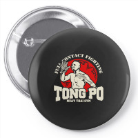 New Tong Po Muay Thai Fighter Villain Kickboxer Van Damme Movie Slim F Pin-back Button | Artistshot