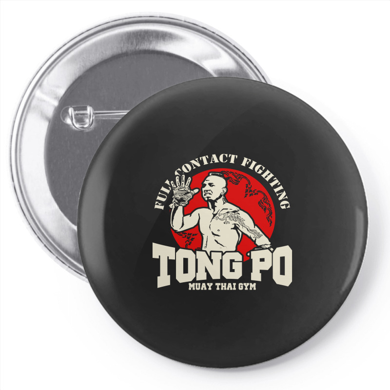 New Tong Po Muay Thai Fighter Villain Kickboxer Van Damme Movie Slim F Pin-back Button | Artistshot