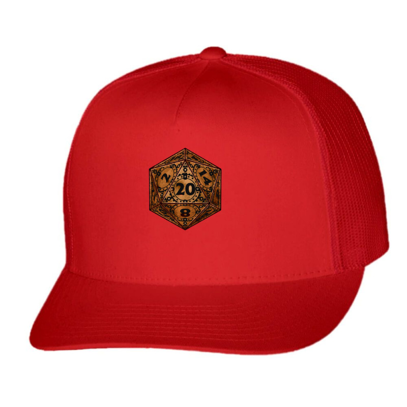 D20 Steampunk Art Dragon Master Rpg Dm Gaming Trucker Cap by hotoancuong | Artistshot