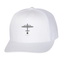 Lancaster B3 Tech Drawing Wwii Raf Bomber Airplane Trucker Cap | Artistshot