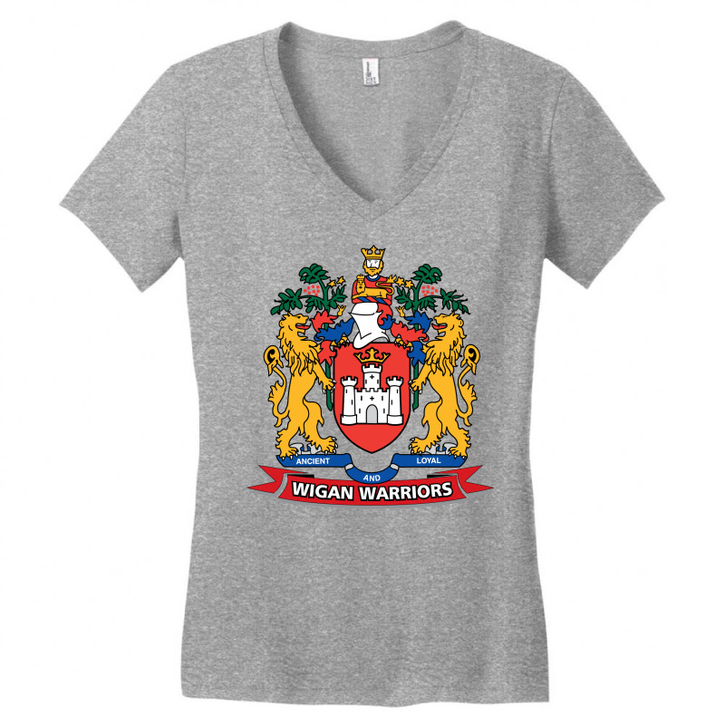 Wigan Warriors Women's V-Neck T-Shirt by SomArt | Artistshot