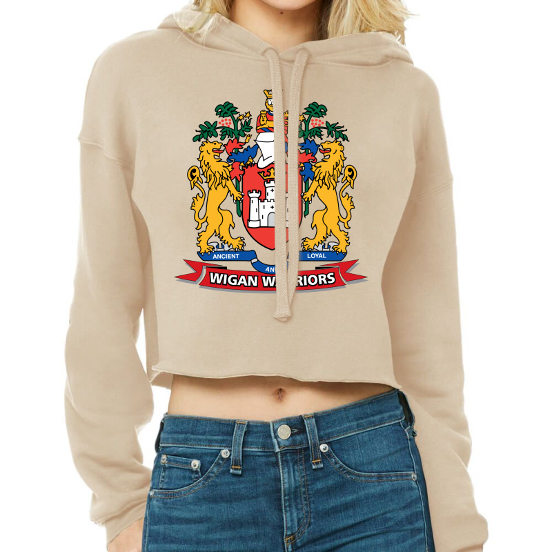 Wigan Warriors Cropped Hoodie by SomArt | Artistshot