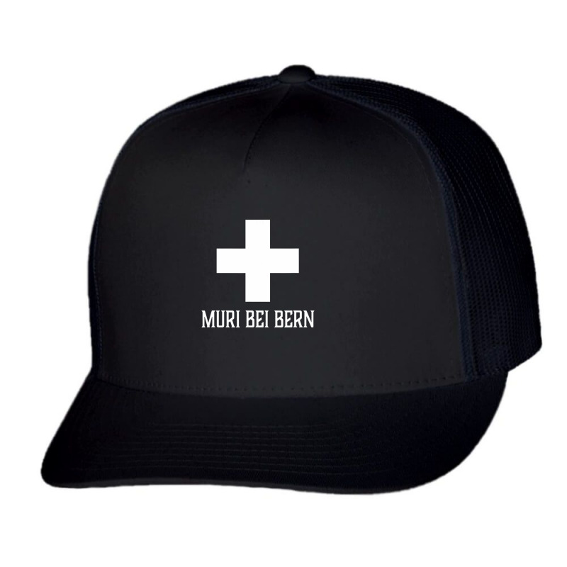 Muri Bei Bern, Switzerland Swiss, Suisse Cross Trucker Cap by Mello Greenwood | Artistshot