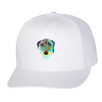 Splash Dog Irish Wolfhound Trucker Cap | Artistshot