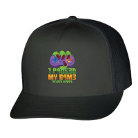 I Paused My Game To Be Here Mmo Rpg Orc Gift Trucker Cap | Artistshot