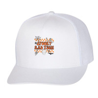 Groovy Spooky Rad Tech Retro Radiologist Halloween Xray Tech T Shirt Trucker Cap | Artistshot