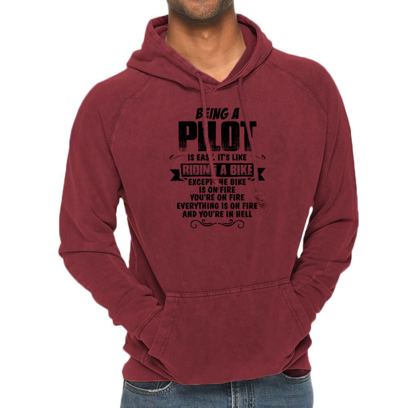 Being A Pilot Copy Vintage Hoodie | Artistshot