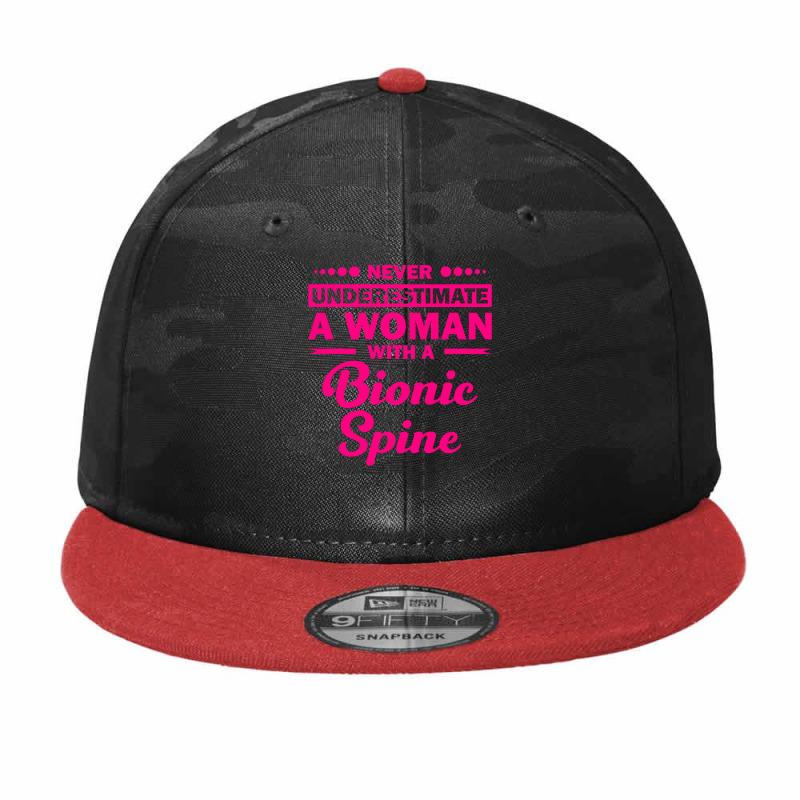 Funny Bionic Spine Surgery Recovery Gift Back Spinal Fusion Long Sleev Camo Snapback by cm-arts | Artistshot