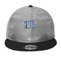 Seattle Van Gogh Starry Night Art Vincent Van Gogh Painting Camo Snapback | Artistshot