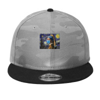 Vermeer & Starry Night Mask Casual Vintage Japan Camo Snapback | Artistshot