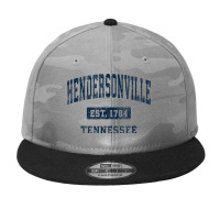 Hendersonville Tennessee Tn Vintage Athletic Sports Design Camo Snapback | Artistshot