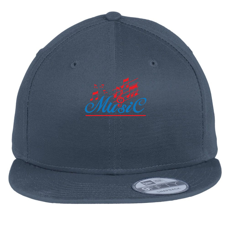 Music Notes Flat Bill Snapback Cap by TerryFoutch | Artistshot