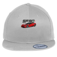 Sf90 Supercar Products Flat Bill Snapback Cap | Artistshot