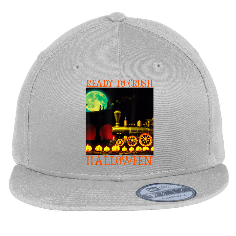 Funny Train Wagon Railroad Halloween Costume Boys Men Gift T Shirt Flat Bill Snapback Cap by cm-arts | Artistshot