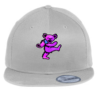 Pink Grateful Dancing Hippie Classic Rock Dead Bear Flat Bill Snapback Cap | Artistshot