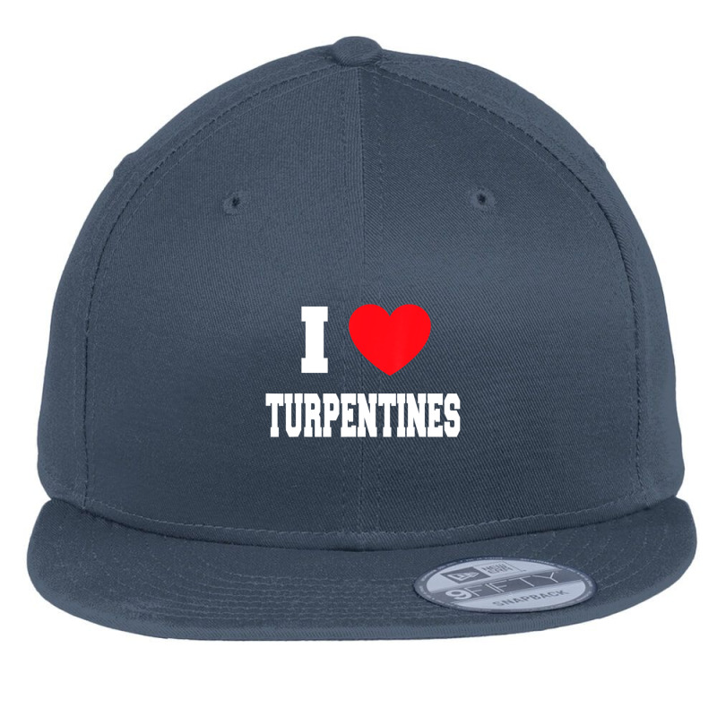 I Love Turpentines Flat Bill Snapback Cap | Artistshot