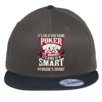 Funny Poker Smart Sport Distressed Texas Hold Em Card Game Pullover Ho Flat Bill Snapback Cap | Artistshot