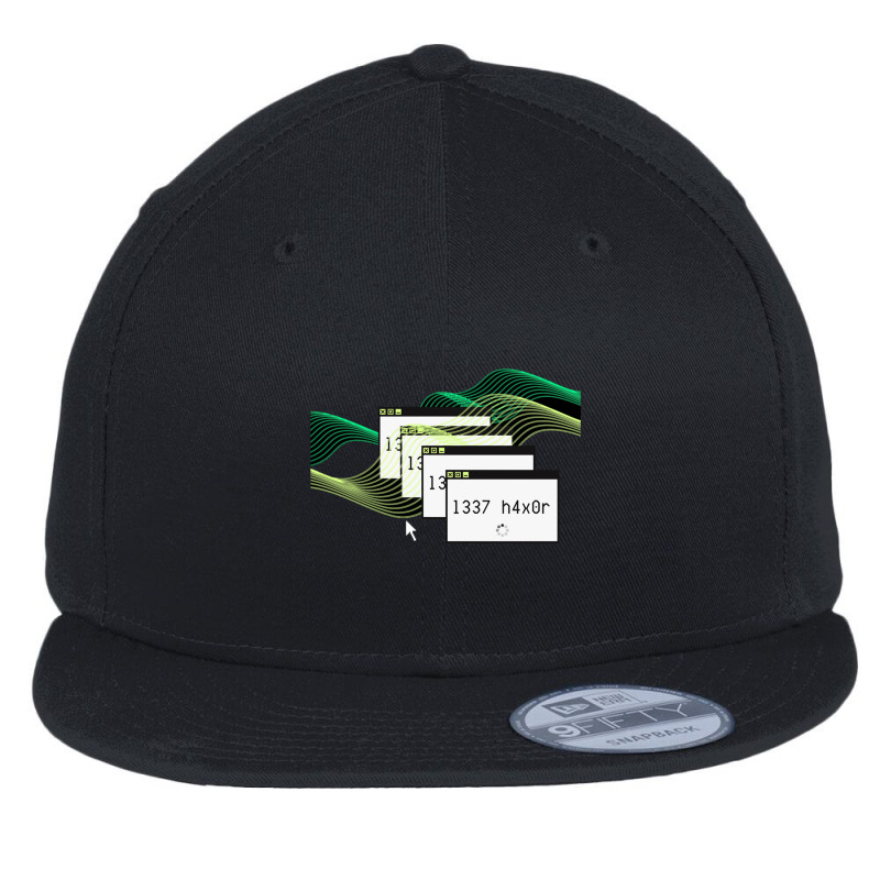 L337 H4x0r - Programming Joke, Leet Speak Humor Flat Bill Snapback Cap by LUISRIVER | Artistshot