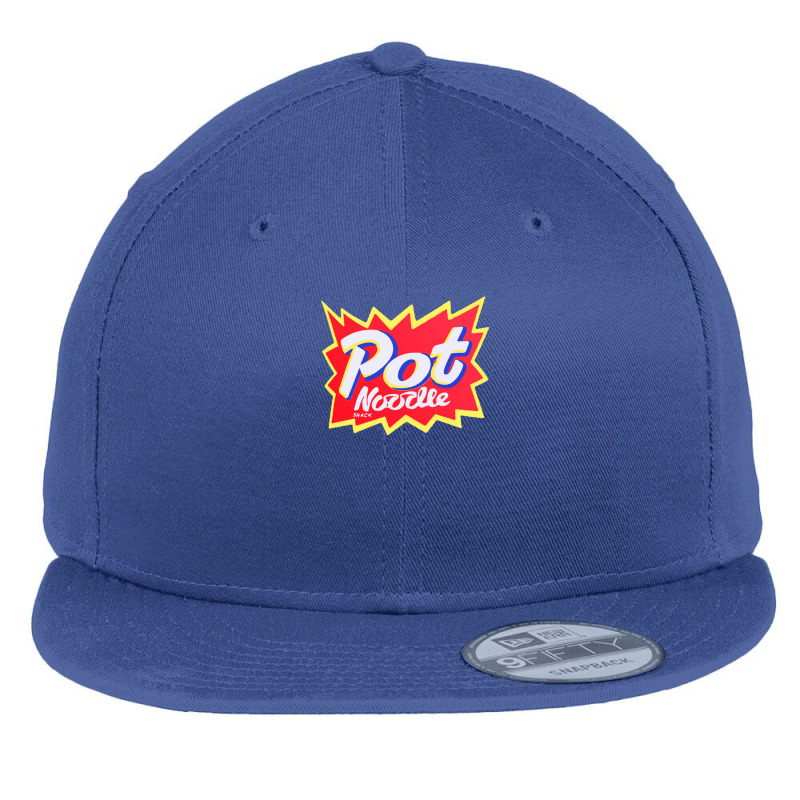 Pot Noodle Instant Snack Design Flat Bill Snapback Cap by ImaniMccormick | Artistshot