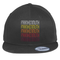 Frankenmuth, Mi Vintage Style Michigan Flat Bill Snapback Cap | Artistshot