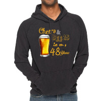 Cheers And Beers To  My 48 Years Vintage Hoodie | Artistshot