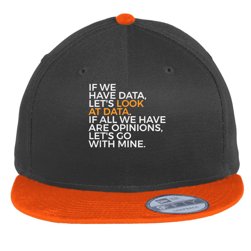 Analytics Data Science Funny T Shirt Flat Bill Snapback Cap by cm-arts | Artistshot