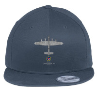 Lancaster B3 Tech Drawing Wwii Raf Bomber Airplane Flat Bill Snapback Cap | Artistshot